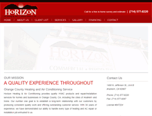 Tablet Screenshot of horizonheatingandair.com